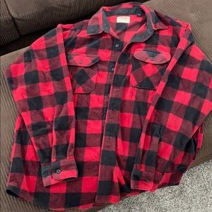 Buffalo Plaid Men’s fleece button up